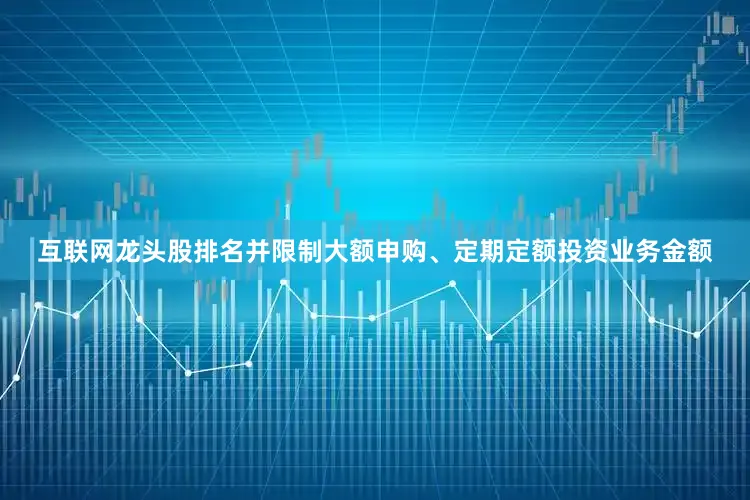 互联网龙头股排名并限制大额申购、定期定额投资业务金额